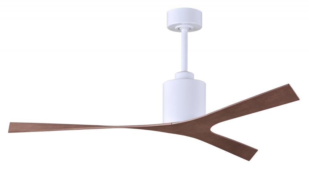 Molly - Ceiling Fan - Gloss White Finish - Walnut Tone Blades