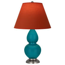 Robert Abbey 1773T - Peacock Small Double Gourd Accent Lamp
