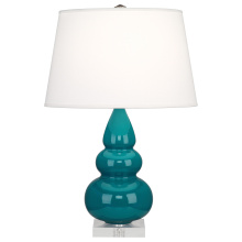 Robert Abbey A293X - Peacock Small Triple Gourd Accent Lamp