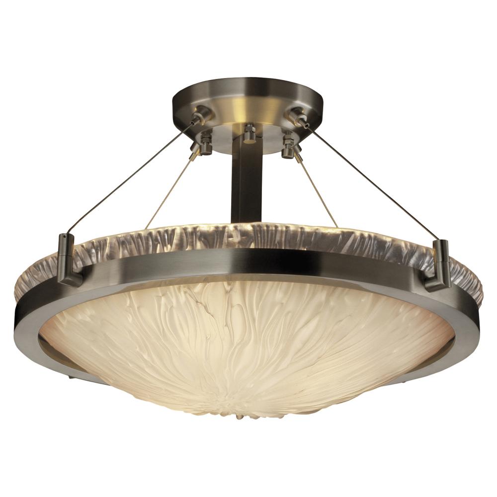 18" LED Semi-Flush Bowl w/ Ring