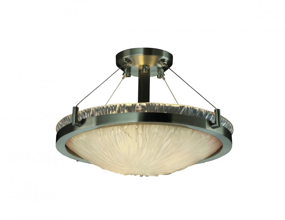 18" LED Semi-Flush Bowl w/ Ring