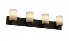 Justice Design Group FSN-8924-10-WEVE-DBRZ-LED4-2800 - Modular 4-Light LED Bath Bar