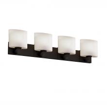 Justice Design Group FSN-8924-30-OPAL-DBRZ-LED4-2800 - Modular 4-Light LED Bath Bar