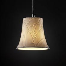 Justice Design Group POR-8815-10-WFAL-CROM-RIGID - Mini 1-Light Pendant