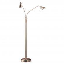 Kendal FL4048-2-AB - OSLO TWINS Antique Brass Floor Lamp