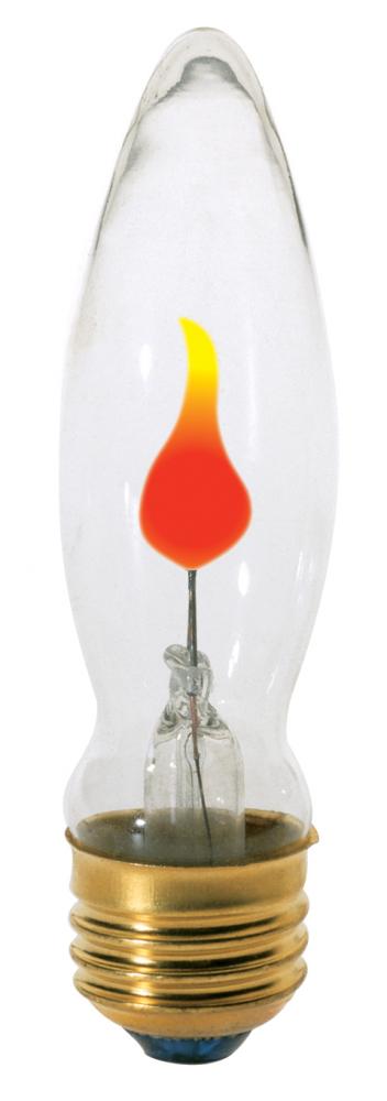 3 Watt BA9 1/2 Incandescent; Clear; 1000 Average rated hours; Medium base; 120 Volt