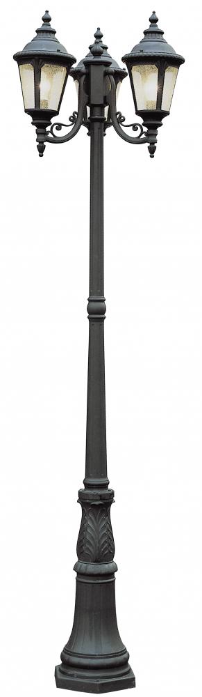 3LT POLE-OUTD-SEEDED GLASS