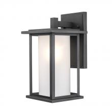 Trans Globe 51401 BK - 1LT WALL LANTERN-MED-FROSTED I