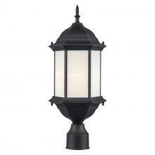 Trans Globe 51634 BK - 1LT HEX. LTN POST TOP-WHITE FR
