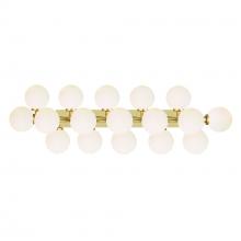 CWI Lighting 1020W36-17-602 - Arya 17 Light Satin Gold Vanity Light