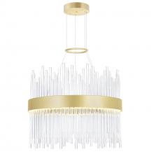CWI Lighting 1063P16-169 - Genevieve Integrated LED 16in Medallion Gold Chandelier