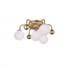 CWI Lighting 1125C16-4-268 - Element 4 Light 16in Sun Gold Flush Mount