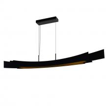 CWI Lighting 1698P72-101 - Candora Integrated LED 72in Black Chandelier