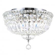CWI Lighting 8003C16C - Stefania 5 Light Chrome Flush Mount