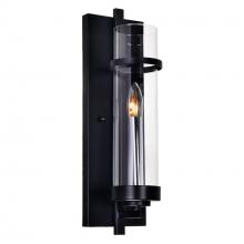 CWI Lighting 9827W5-1-101 - Sierra 1 Light 5in Black Wall Sconce