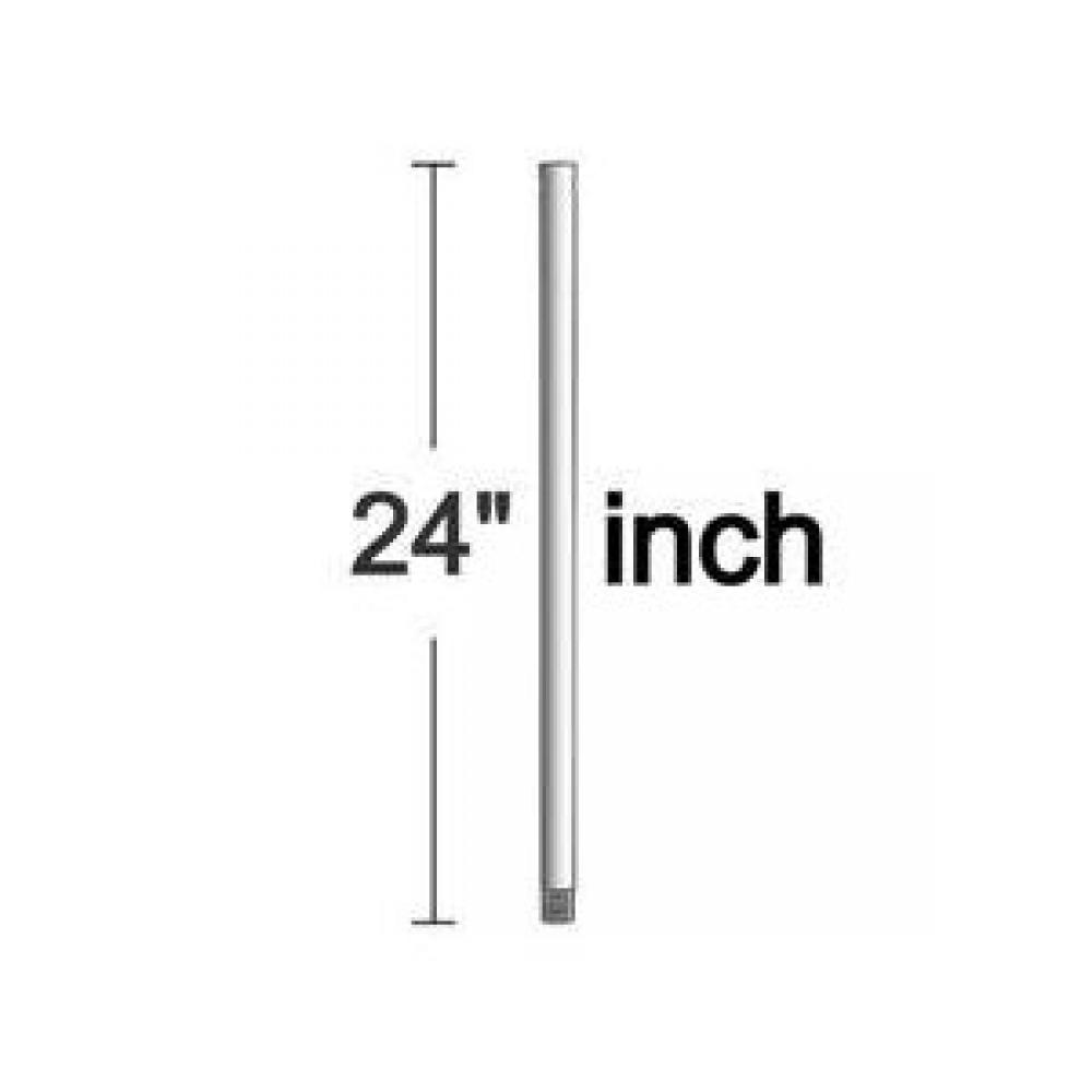 24" Down Rod in Silver