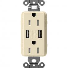 Lutron Electronics SCR-15-UBTR-SD - SATIN 15A USB REC SD