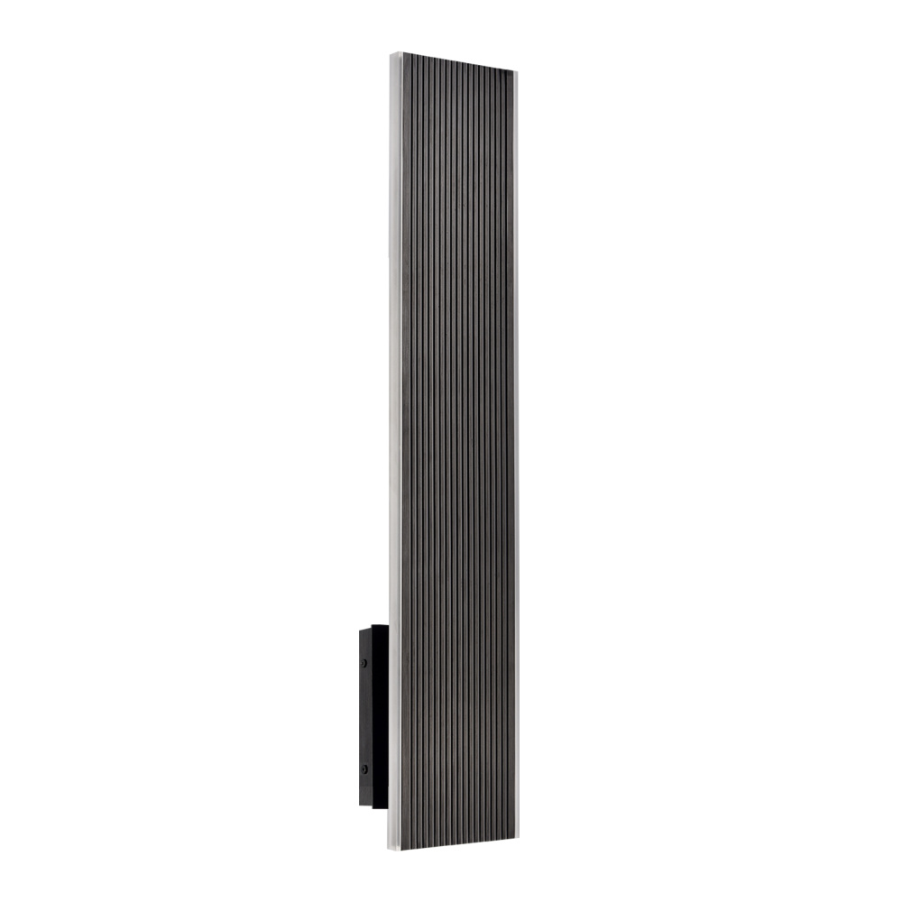 Oluk 24" Sleek Designer LED Wall Sconce in Matte Black