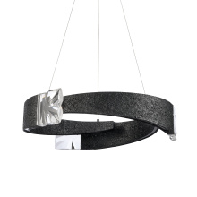 ZEEV Lighting CD11621-LED-3-32-TMBK - Arcus LED, 32" Segmental Crystal Chandelier in Textured Black