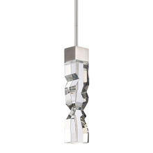 ZEEV Lighting MP11307-LED-3x3-PN - Mamadim 3"x3" LED Crystal Mini-Pendant in Polished Nickel