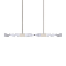 ZEEV Lighting PL11347-LED-49-2x2-PN - Mamadim 49" LED 4-Light, 2"x2" Crystal Linear in Polished Nickel