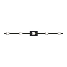 ZEEV Lighting VL10822-LED-5-BX - Diamante 47" LED 5-Light, Crystal Bath Bar in Oxide Black