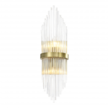 ZEEV Lighting WS70048-2-AGB - Citadel 24" 2-Light, Glass Stem Wall Sconce in Aged Brass