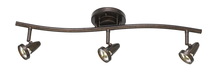 CAL Lighting SL-808-3-RU - Dimmable 6W X 3 intergrated LED Serpentine Rail Fixture. 1660 Lumen, 3300K.