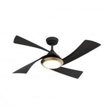 Casablanca Fan Company 52846 - Casablanca 52" Vespucci ENERGY STAR® Matte Bk Damp Rated Ceiling Fan w/ LED Lt Kit & Handheld Re