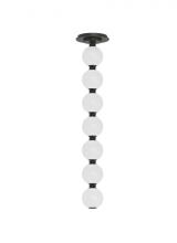 Visual Comfort & Co. Modern Collection SLPD22630BZS - Sean Lavin Perle 1-light dimmable LED pendant with dark bronze finish and glass shade