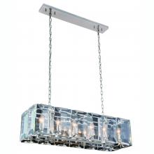 Elegant 1212D40PN - Monaco 12 light polished Nickel Chandelier Clear Glass Crystal