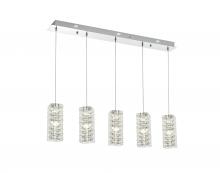 Elegant 3680D5C - Aston Hang L40" W5" H9.5" LED L5 25W DIM 3CCT Chrome