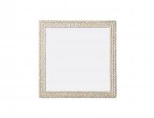 Elegant MR4A4040LN - Jute Rope Mirror 40''x40'' Linen White
