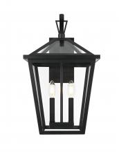 Elegant OD334W20BK - Wall sconce W12" H20" E13" L2 Black