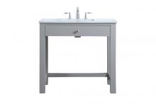 Elegant VF14836GR - 36 inch ADA compliant bathroom vanity in gray