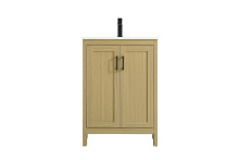 Elegant VF25124MHB - Vanity Cabinet 2Dr W24''xD19''xH34" Honey Brown