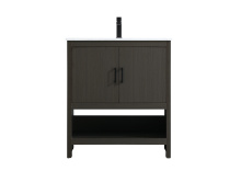 Elegant VF25230MMB - Vanity Cabinet 2Dr W30''xD19''xH34" Mocha Brown