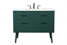 Elegant VF41042MGN - 42 inch bathroom vanity in Green