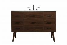 Elegant VF41048MWT - 48 inch Single bathroom vanity in walnut