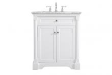 Elegant VF53030WH - 30 inch Single bathroom vanity in  White