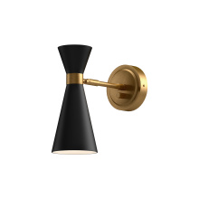 Alora Lighting WV574404MBAG - Blake 4-in Aged Gold/Matte Black 1 Light Wall/Vanity