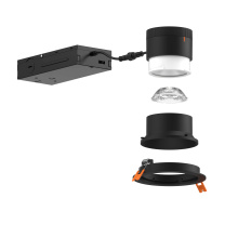 Dals RC06-CC-35-WWBK - 6in Modular Downlight, 5CCT, 35 degree Beam Angle, Wall Wash Reflector, Black