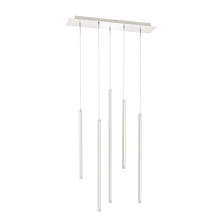 Dals PDLED120-5SQ-WH - Square Canopy - 5 piece Decorative pendant cylinder