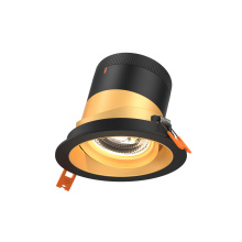 Dals RC04-CC-60-GMBGD-TBK - 4in Modular Downlight, 5CCT, 60 degree Beam Angle, Gimbal Reflector, Gold, Black trim