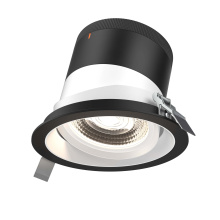 Dals RC06-CC-60-GMBWH-TBK - 6in Modular Downlight, 5CCT, 60 degree Beam Angle, Gimbal Reflector, White, Black trim