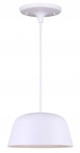 Canarm IPL1098A01WH - KILIAM, IPL1098A01WH -G-, MWH Color, 1 Lt Rod Pendant, Dual Mount, 60W Type