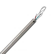 Canarm DR1251 - Downrod, 12 IN Brushed Pewter, C/W Wiring Harness