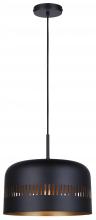 Canarm IPL1207A01BK - Miles 1 Light Pendant