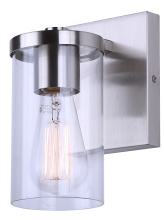 Canarm IVL1234A01BN - Britton 1-Light Wall Sconce/Vanity Fixture, Brushed Nickel Finish