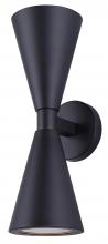 Canarm IOL658BK - ARONA 2 Light Outdoor Lantern, Black Finish